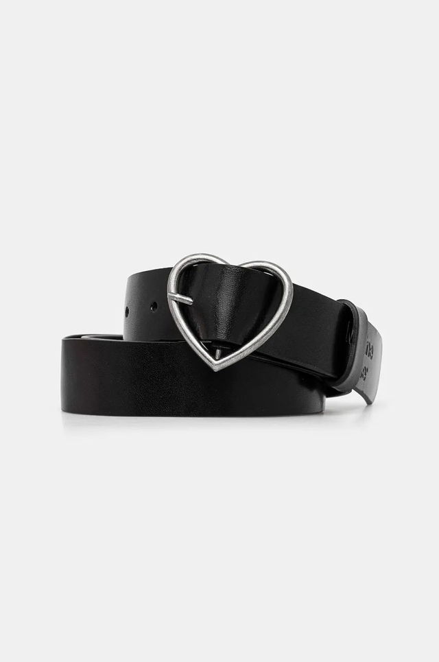 Heart Buckle Leather Belt