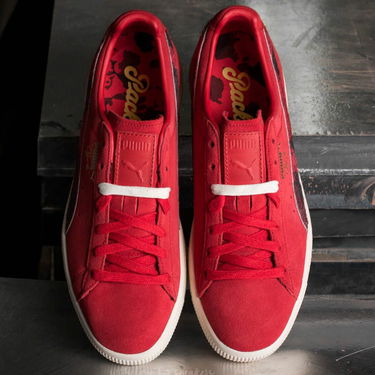 Кецове и обувки Puma Clyde x Packer High Risk Red-Whisper White Червено | 36350702, 3