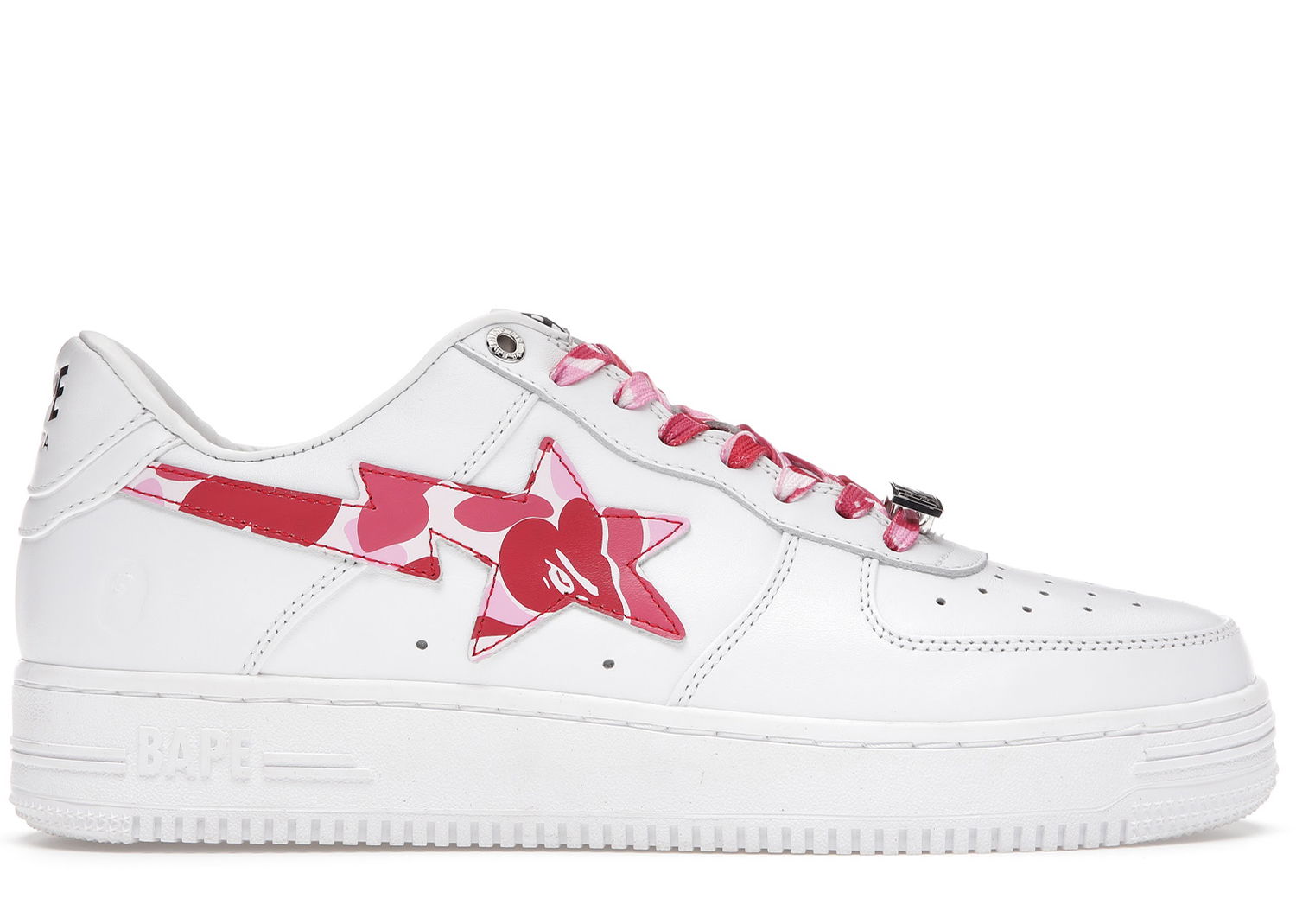 Кецове и обувки BAPE Bape Sta Low 2021 "White ABC Camo Pink" Бяло | 1H20191045-PNK, 0
