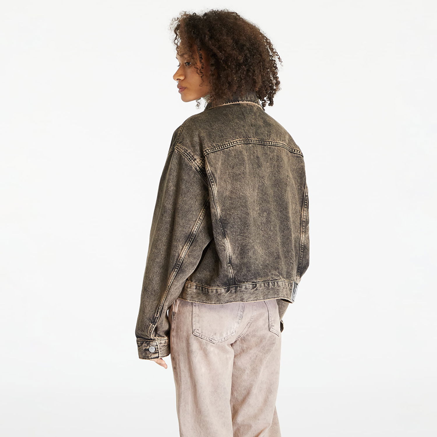 Яке CALVIN KLEIN Boxy Denim Jacket Кафяво | J40J400330 1A4, 1