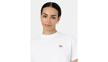 Съкратен топ Dickies Oakport Cropped T-Shirt Бяло | DK0A4Y8L-WHX, 2