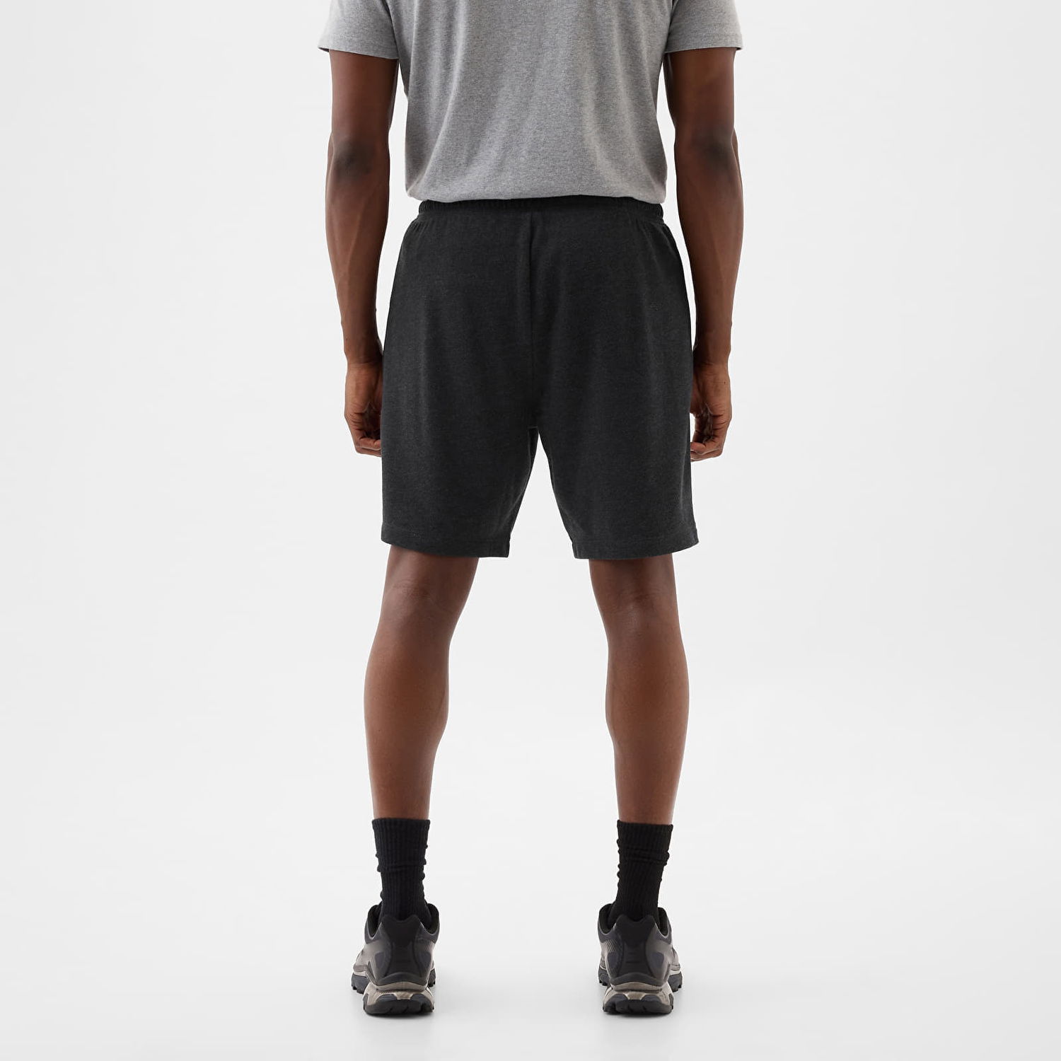 Къси панталони GAP French Terry Logo Shorts B85 Charcoal Heather Grey Сиво | 868464-03, 1
