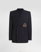 Dolce & Gabbana Double-breasted Sicilia Wool Canvas Jacket