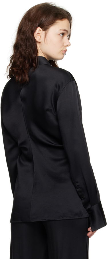 Риза TOTEME TOTEME Slouch Waist Button-Down Shirt Черно | 251-WRT4282-FB0344, 2
