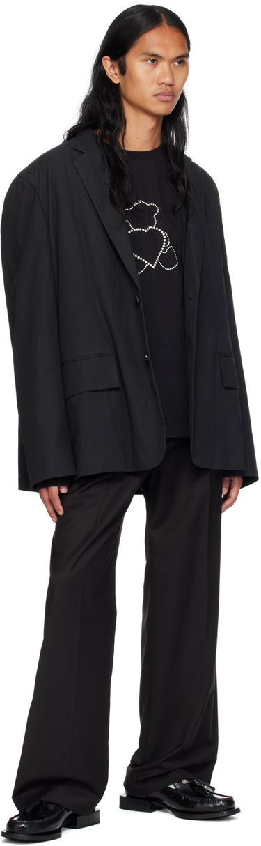 Панталони We11done Logo Straight Leg Trousers Черно | WD-PT4-20-729-U-BK, 3