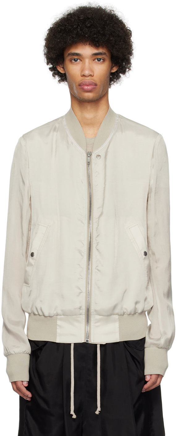 Яке бомбър Rick Owens Flight Bomber Jacket Бяло | RU01D3782 J, 0