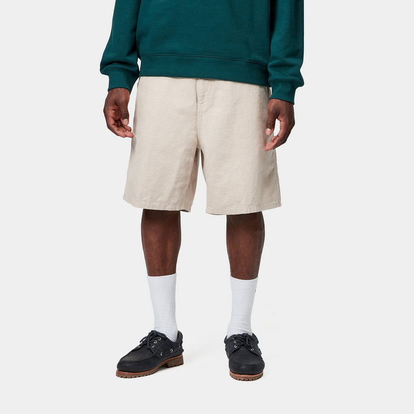 Къси панталони Carhartt WIP Walter Single Knee Short Natural rinsed Бежово | I033583_6