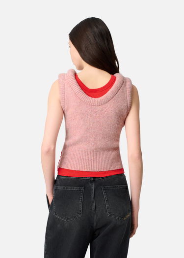 Жилетка AXEL ARIGATO Ana Fluffy Sleeveless Knitted Vest Розово | A3357001, 3