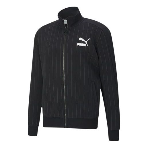 Яке бомбър Puma PUMA Pinstripe Fleece Lined Track Jacket Черно | 530177-01, 0