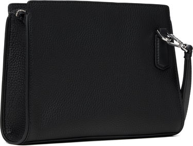 Портфейл BOSS BOSS Pebble-Grained Leather Wristlet Pouch Черно | 50548170, 2
