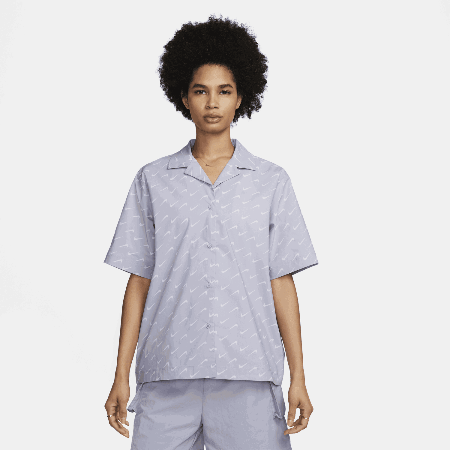 Риза Nike Sportswear Everyday Modern Woven Shirt Лилаво | DV7930-519, 0