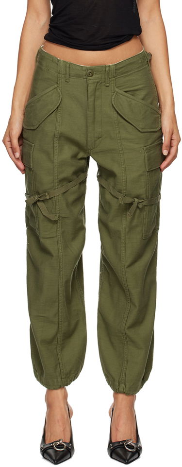 Карго панталони R13 R13 Cropped Cargo Trousers Зелено | R13WR320-D091A, 0