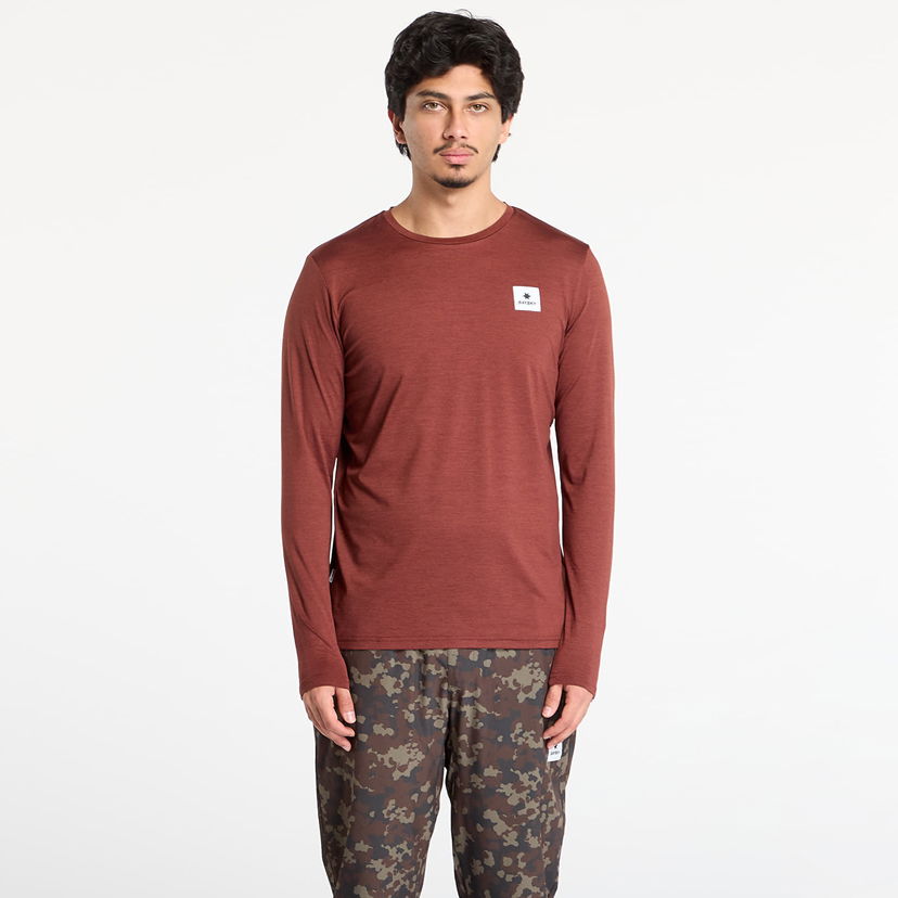 Тениска Saysky Statement Pace Long Sleeve T-Shirt Бургунди | OMRLS20C5008