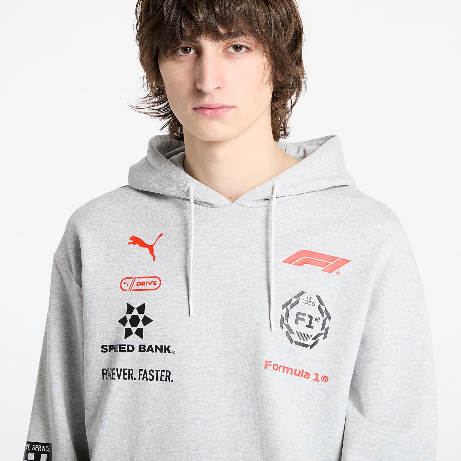 Суитчър Puma F1 Racing Hoodie Сиво | 63224401, 1