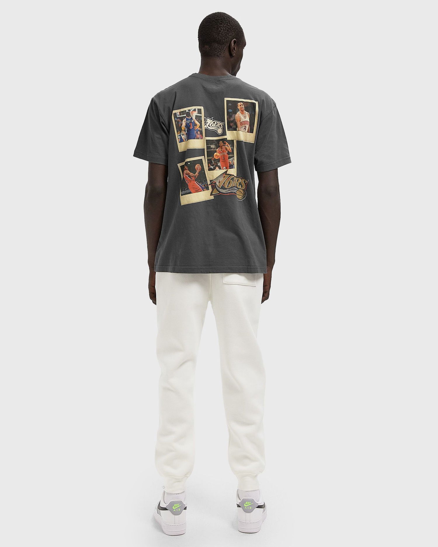 Тениска Mitchell & Ness Mitchell & Ness Philadelphia 76ers Allen Iverson Hardwood Classics T-Shirt Сиво | SS11709-P76VBLK, 1