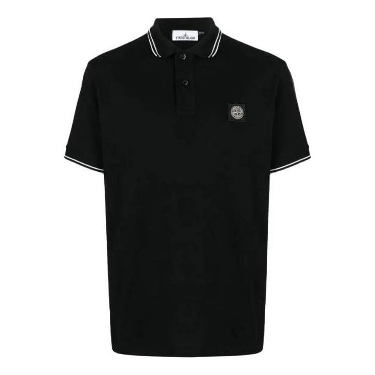 Поло тениска Stone Island Polo Shirt Черно | 79152SC18-A0029, 0