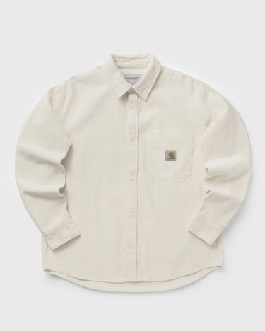 Риза Carhartt WIP Long Sleeve Flint Corduroy Button-Up Shirt with Chest Pocket Бежово | I035837-1NG.XX, 1