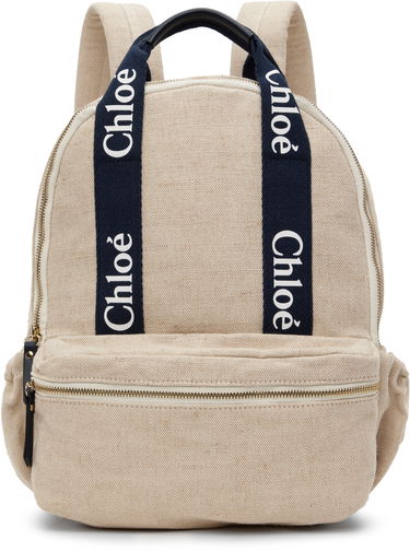 Раница CHLOÉ Chloé 'Chloé' Canvas Backpack Бежово | C20423, 0