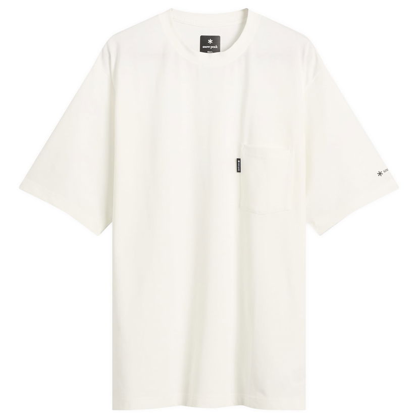Тениска Snow Peak Pocket T-Shirt, Size Small Бяло | NSD-TS-25AU001-OFW