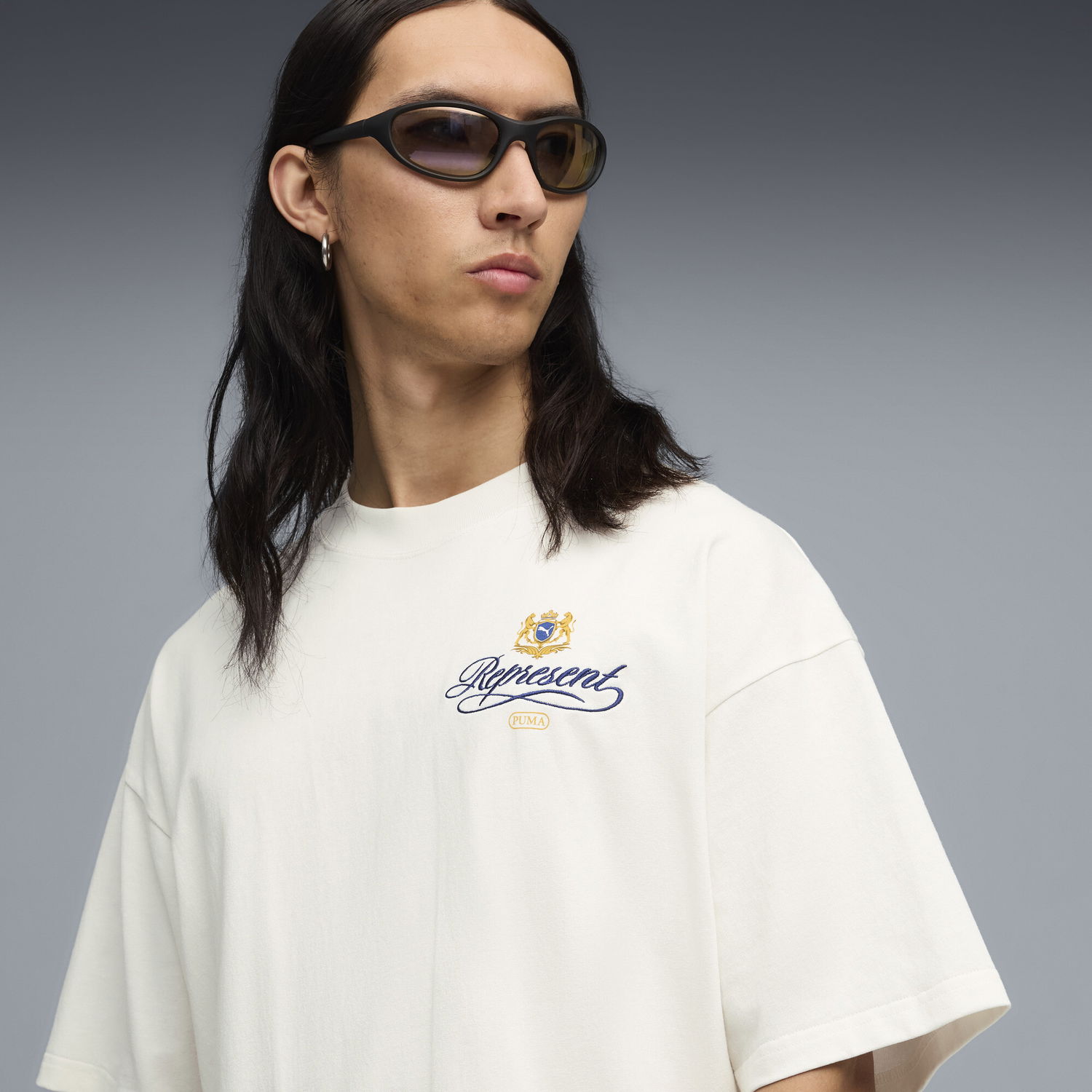 Тениска Puma PUMA x REPRESENT Oversized Printed T-Shirt Бежово | 632544_31, 1