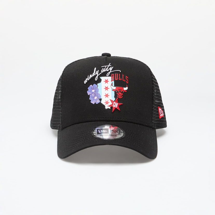 Шапка с козирка New Era Chicago Bulls 9Forty Trucker Black Черно | 60503448