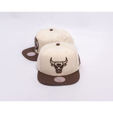 Шапка с козирка Mitchell & Ness NBA Fashion Basic 2T Snapback Chicago Bulls One Size Бежово | HS12956-CBUCREA, 3