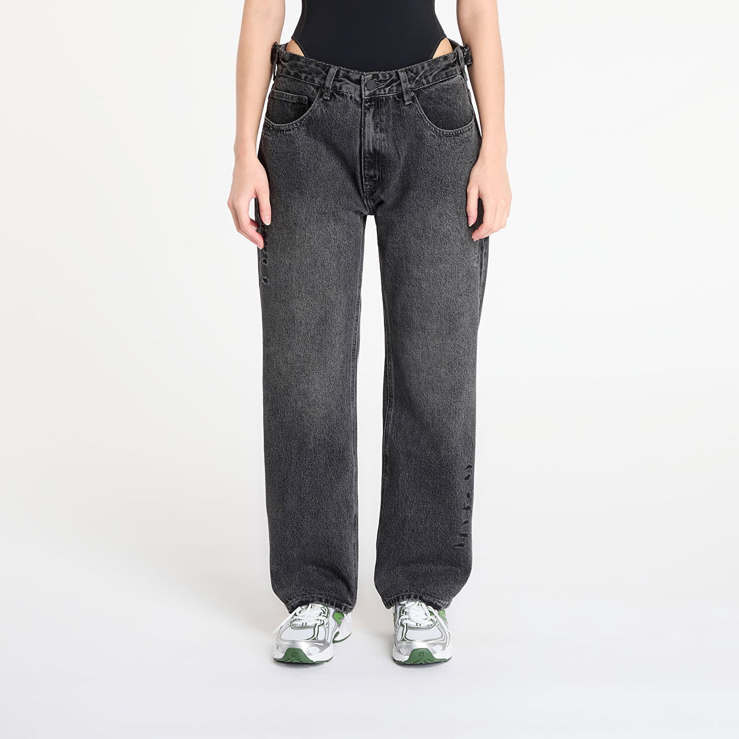 Дънки Footshop Playboy x FTSHP Denim Pants UNISEX Black Черно | FTSHP_515, 1