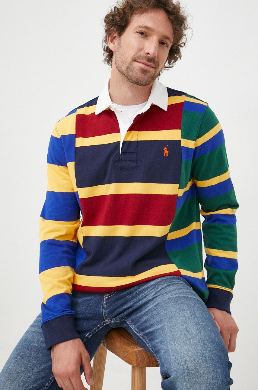 Поло тениска Polo by Ralph Lauren Long Sleeve Rugby Polo Shirt Многоцветен | 710870139001, 0