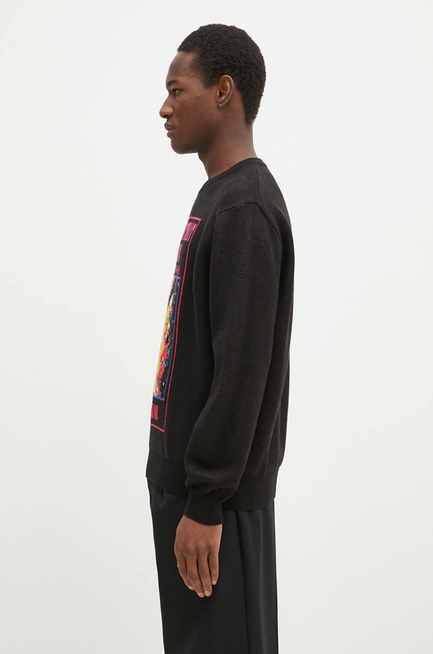 Пуловер thisisneverthat thisisneverthat Basketball Hoop Knit Sweater Черно | TN243KKNPK04, 1