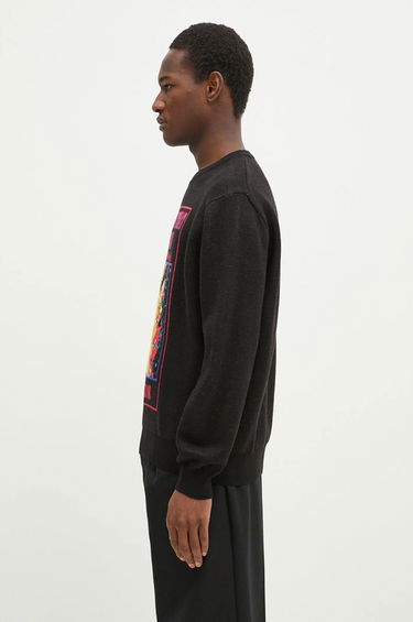 Пуловер thisisneverthat thisisneverthat Basketball Hoop Knit Sweater Черно | TN243KKNPK04, 1