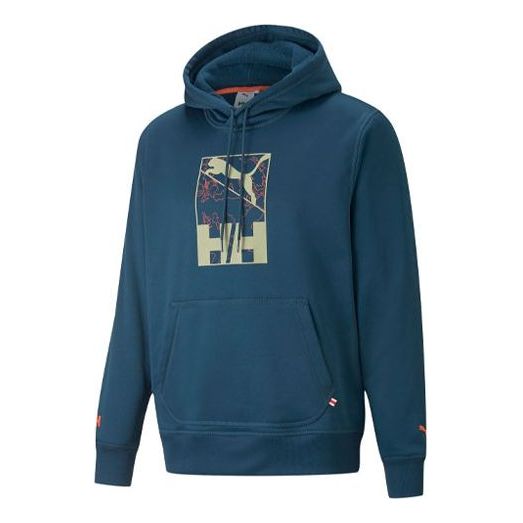 Суитчър Puma PUMA x Helly Hansen Crossover Knit Pullover Hoodie Синьо | 532842-65, 0