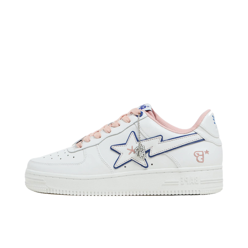 Кецове и обувки BAPE BAPY x Bape Sta "White Pink" Бяло | BPYSNSN0061C