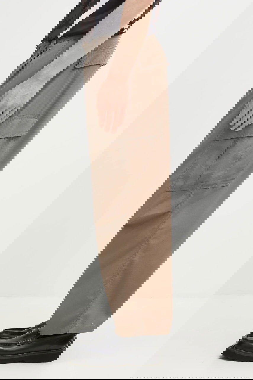 Карго панталони Carhartt WIP Cole Pleated Cargo Cotton Pants Кафяво | I030477.1YJ02, 1