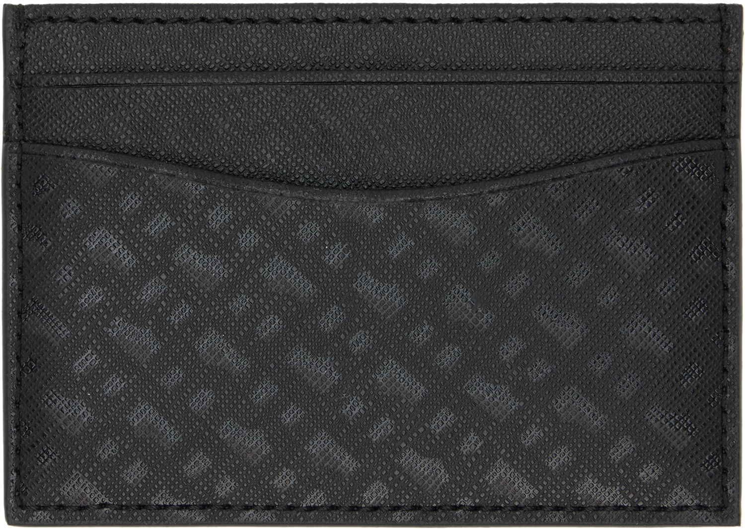 Портфейл BOSS Saffiano Leather Card Holder Черно | 50542389, 1