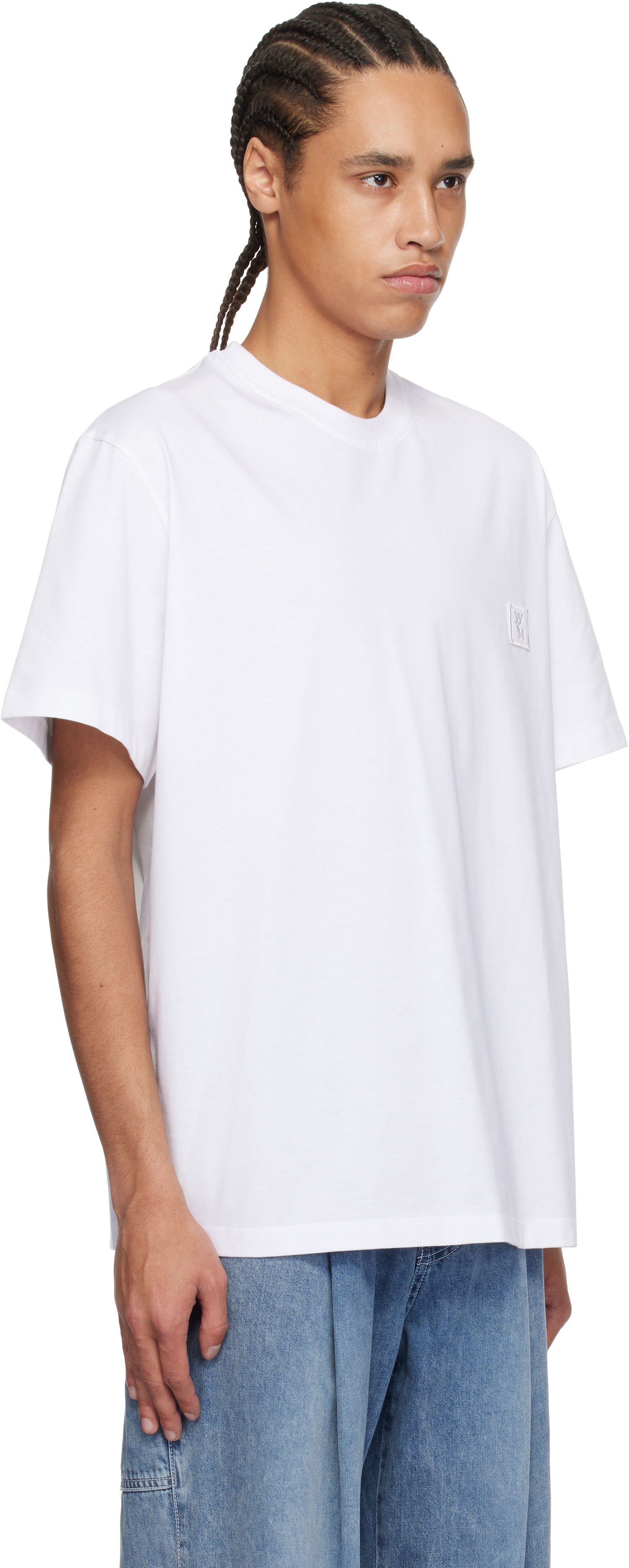 Тениска WOOYOUNGMI WOOYOUNGMI 3D Coral Back Logo T-Shirt Бяло | W251TS05, 1