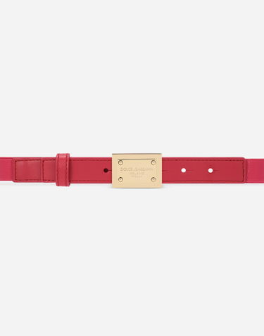 Колани Dolce & Gabbana Dolce & Gabbana Stretch Fabric Belt with Logo Tag Розово | EE0064AE2718H420, 2