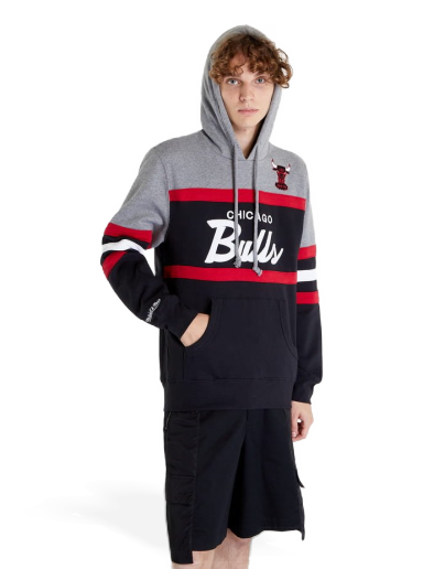 Суитчър Mitchell & Ness Head Coach Hoodie Chicago Bulls Сиво | FPHDSC19029-CBUBLCK