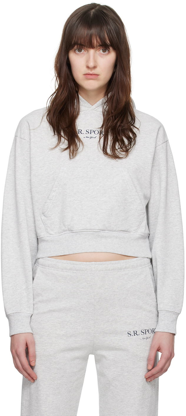 Суитчър Sporty & Rich 'S.R. Sport' Hoodie Сиво | HCAW2326HG, 0