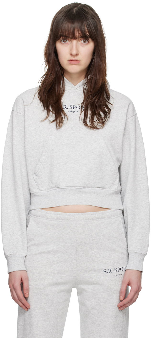 Суитчър Sporty & Rich 'S.R. Sport' Hoodie Сиво | HCAW2326HG