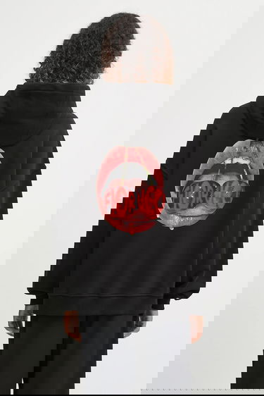 Суитчър Fiorucci Fiorucci Cherry Mouth Print Relaxed Fit Hoodie Черно | W02FPSHO092CJ05BK02, 0