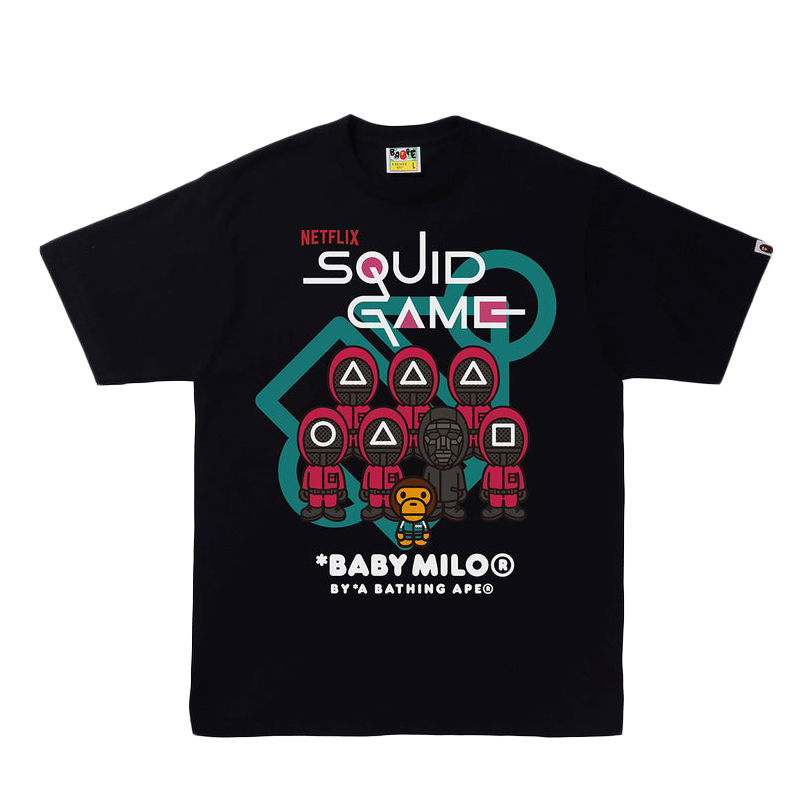 Тениска BAPE Squid Game x Baby Milo Tee Черно | 2I23-110-906 BLK, 0