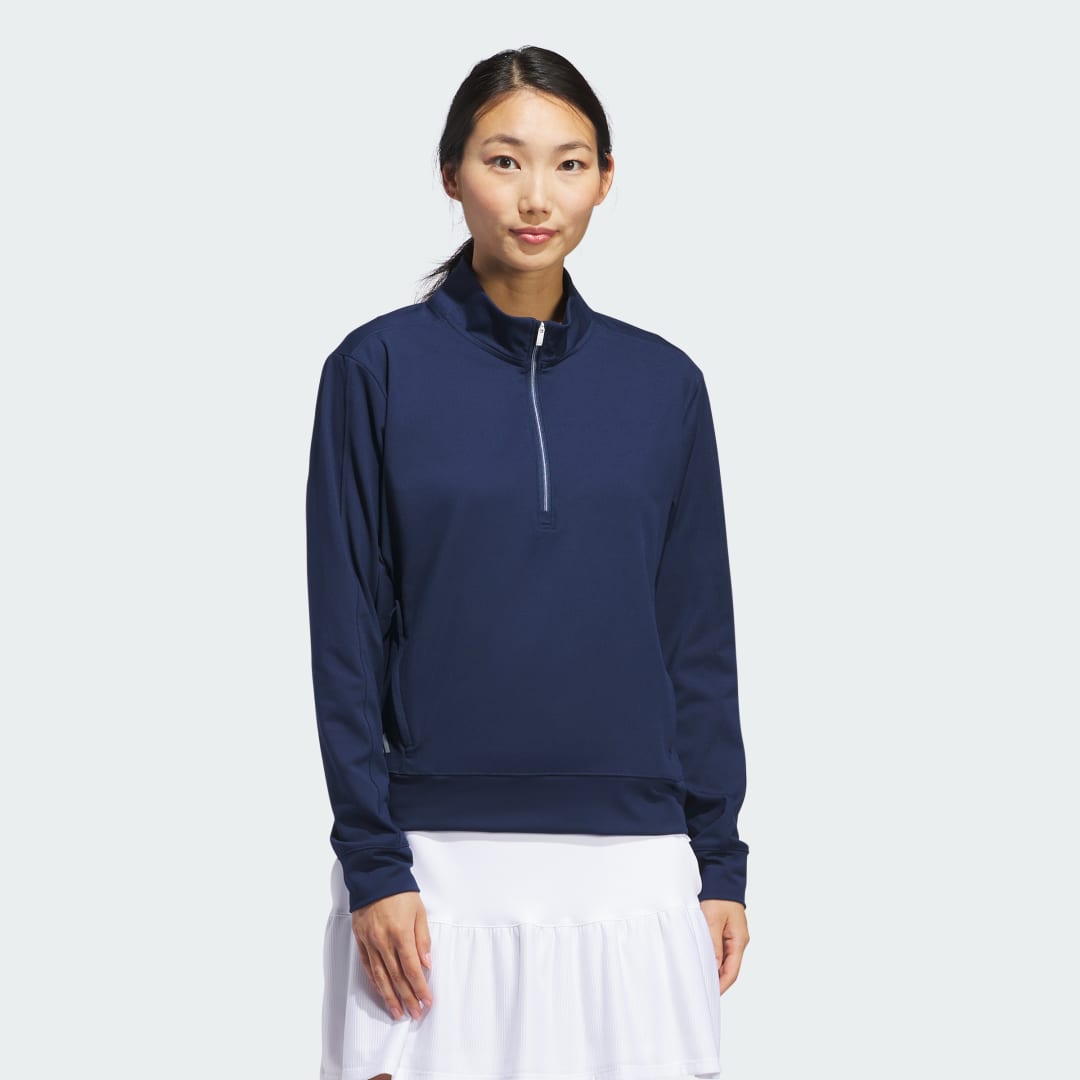 Суитчър adidas Performance Ultimate365 Half-Zip Layering Top Тъмно синьо | IP4271, 0