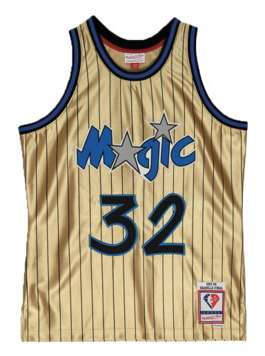 Фланелка Mitchell & Ness Orlando Magic Shaquille O'Neal 75th Gold Swingman Jersey Металик | SMJY4398-OMA93SONGOLD