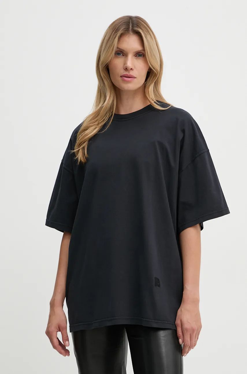 Тениска Nanushka Wren Relaxed Fit T-Shirt Черно | NU24CRSH00499, 0
