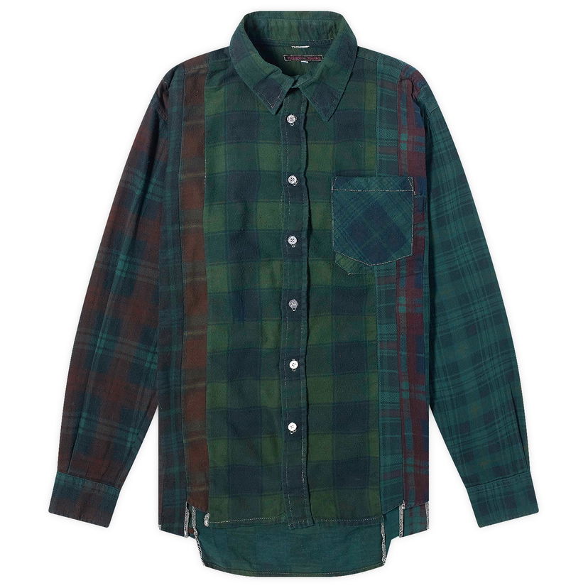 Риза Needles 7 Cuts Over Dyed Flannel Зелено | OT301-B