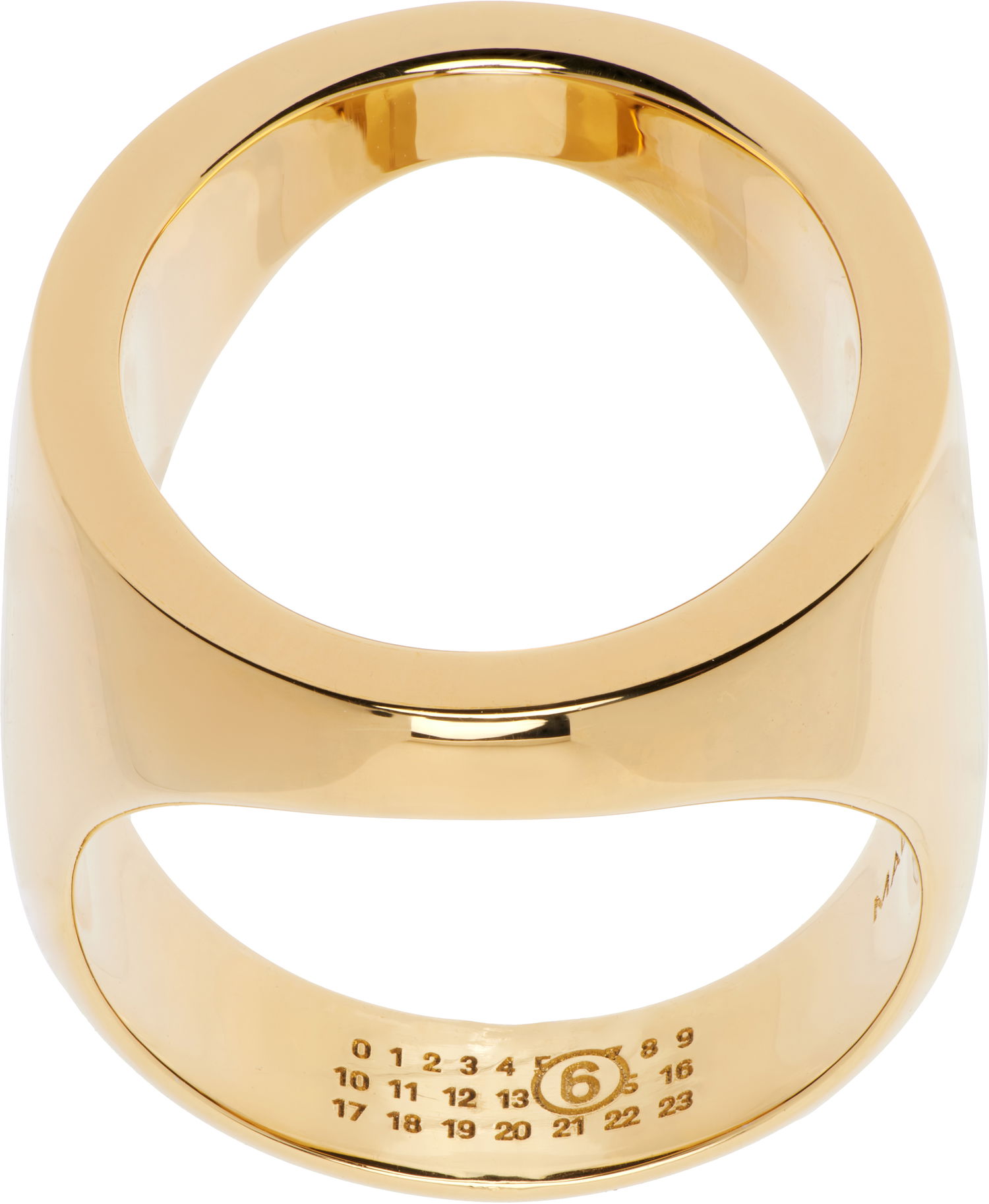 Пръстен Maison Margiela MM6 Maison Margiela Gold Tone Open Ring Жълто | SM7UQ0088 P7355, 0