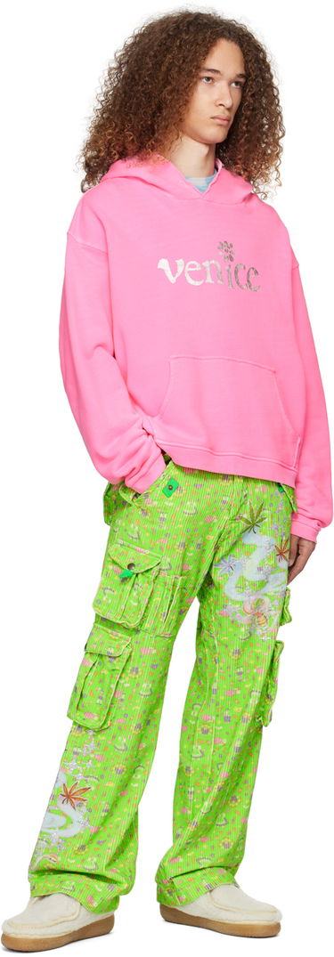 Суитчър ERL Venice Print Hoodie Розово | ERL07T031, 3
