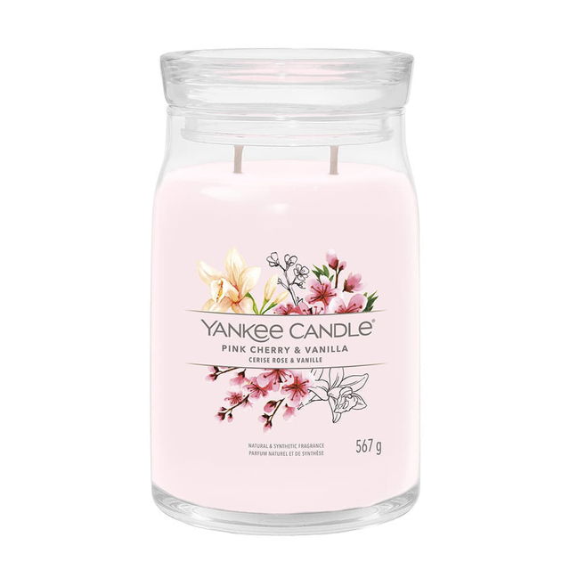 Signature Large Jar 2 Wicks Pink Cherry & Vanilla