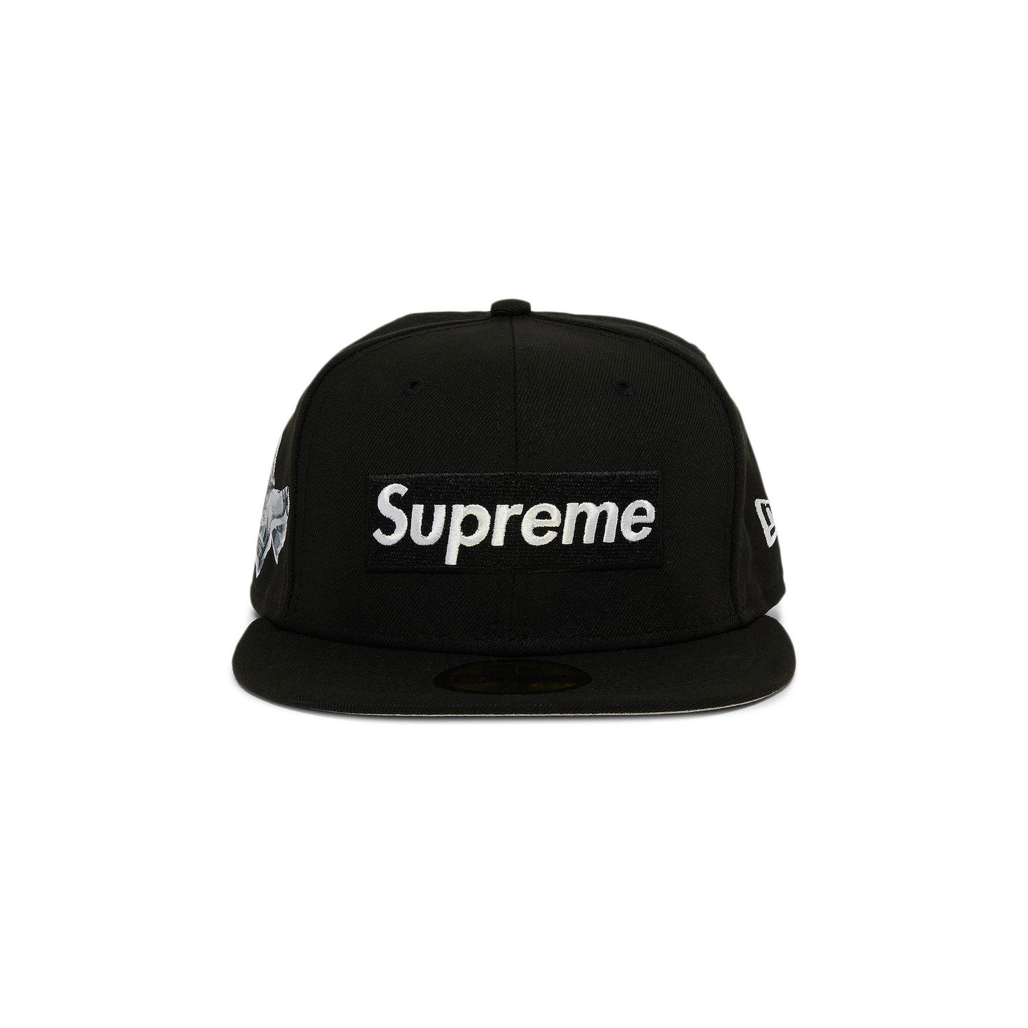 Шапка с козирка Supreme New Era x Money Box Logo Черно | FW22H37 BLACK, 1