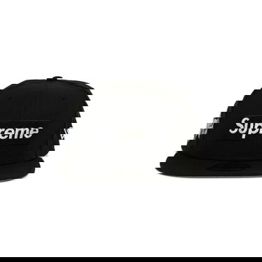 Шапка с козирка Supreme New Era x Money Box Logo Черно | FW22H37 BLACK, 1